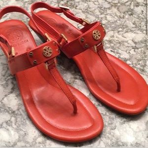 Like new Orange Tory Burch sandal